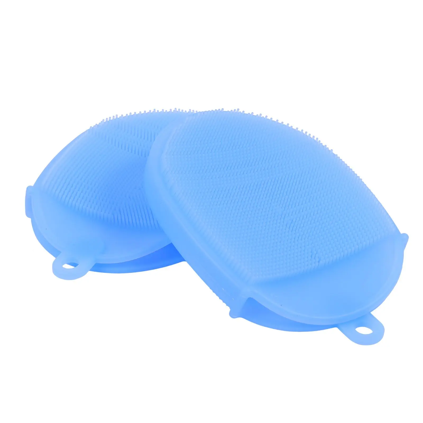

2 Pcs Shower Brush Body Scrub Sponge Exfoliating Back Baby Bath Silicone Brush For Adults Travel Use