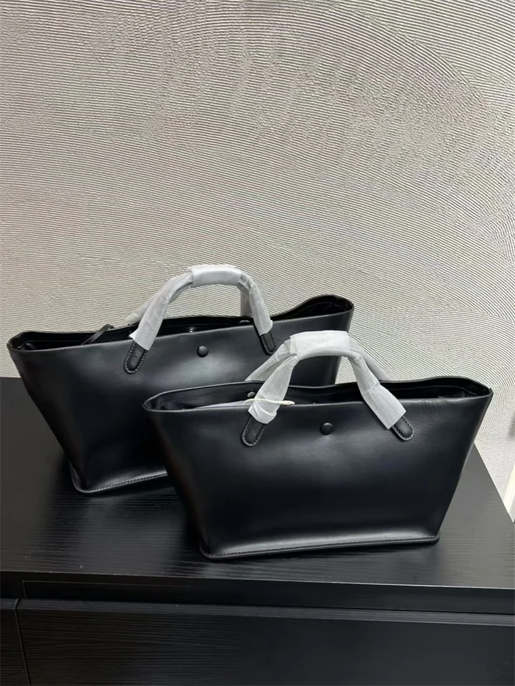 

Стильная вместительная кожаная сумка-тоут для женщин, повседневная сумка через плечо, простая и элегантная.