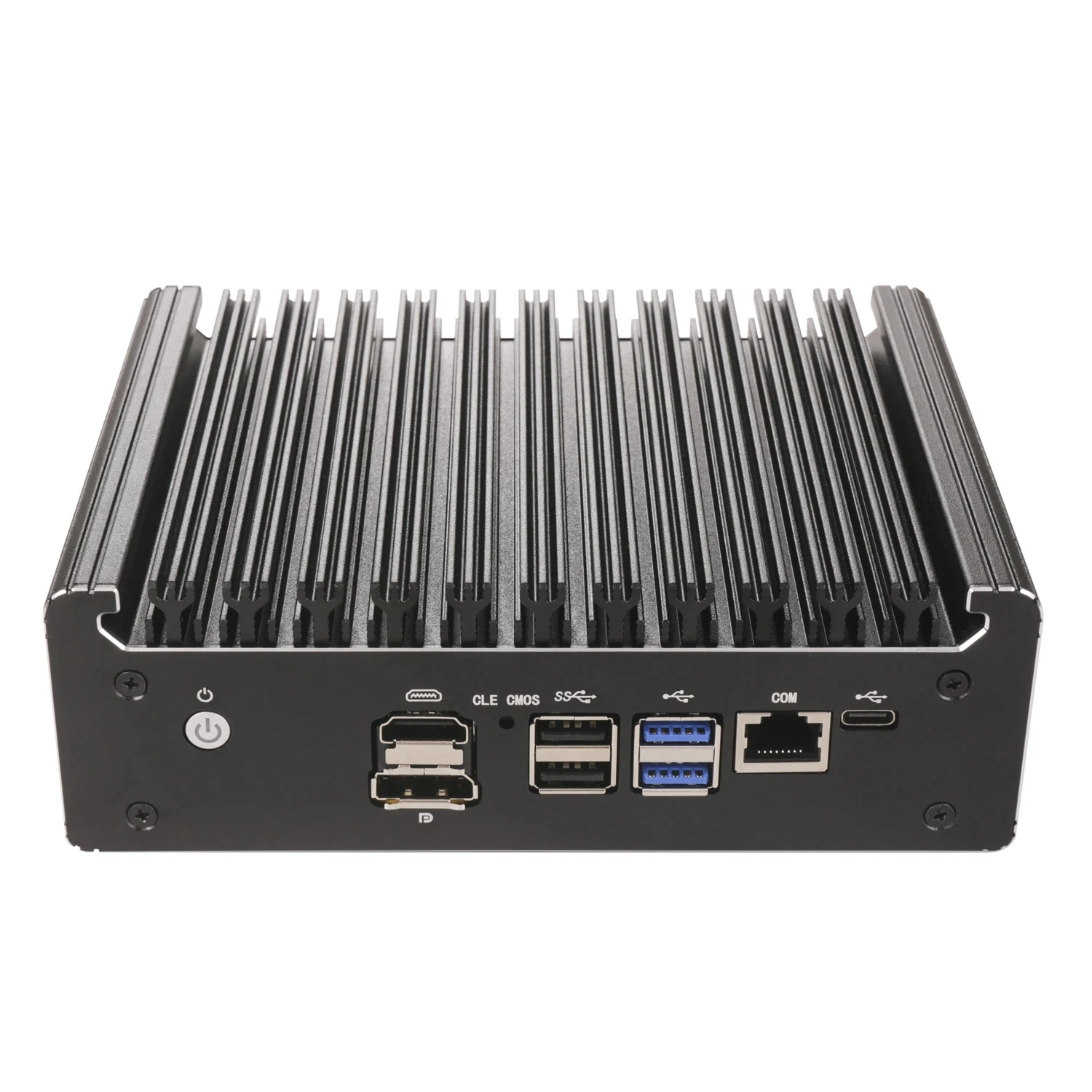 인텔 방화벽 라우터 팬리스 미니 PC, 솔리드 케이스 DDR4 NVMe 1 * COM C타입 pfSense OPNsense ESXi 미니 컴퓨터, 6x i226-V, 2.5G, N100