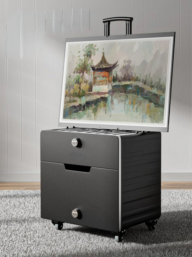 Integrated Trolley Paint Box Drawing Table for Art Students Only Desktop Desktop Easel