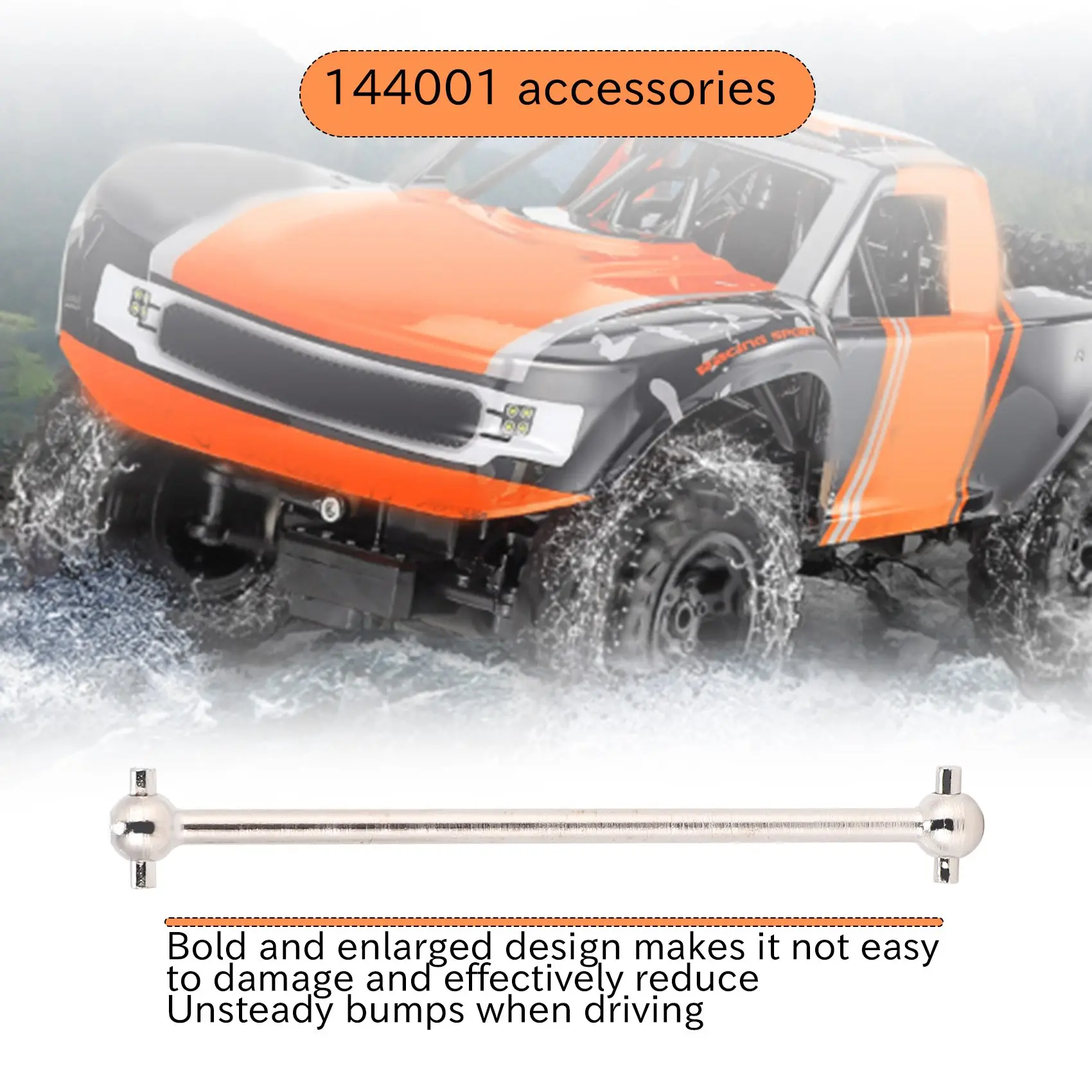 

BEDW-4 PCS For Wltoys 144001 1/14 RC Car Spare Parts 144001-1281 Rear Dog Bone