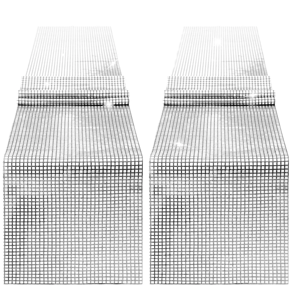 2 Pieces Polyester Table Runner Replacement Restaurant Flag Decor