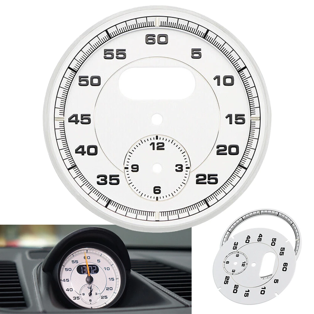 1Pc Car for dial Clock Gauge Chrono For 911 Carrera 991 (2013-2019) 997 for cayenne for panamera ​Interior for dial Auto