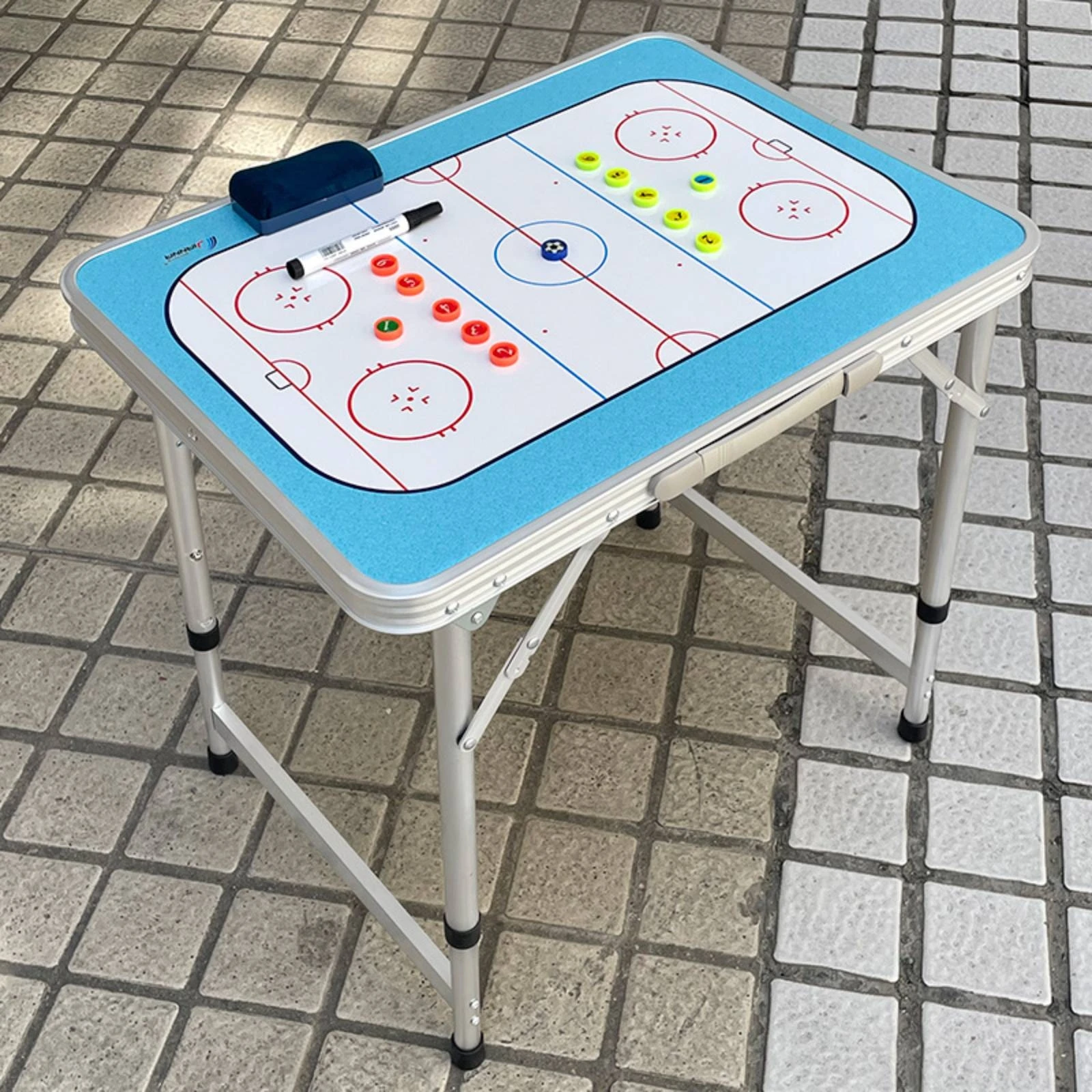 Folding Hockey Desk Board Foldable Hockey Coaching Board Sports Training Gear Tabletop Portable for Trainers