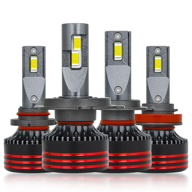 car light accessories 2024 m8 pro led headlight 120w two copper tube led headlights for car h11 h7 9005 faro h4 led headlamp