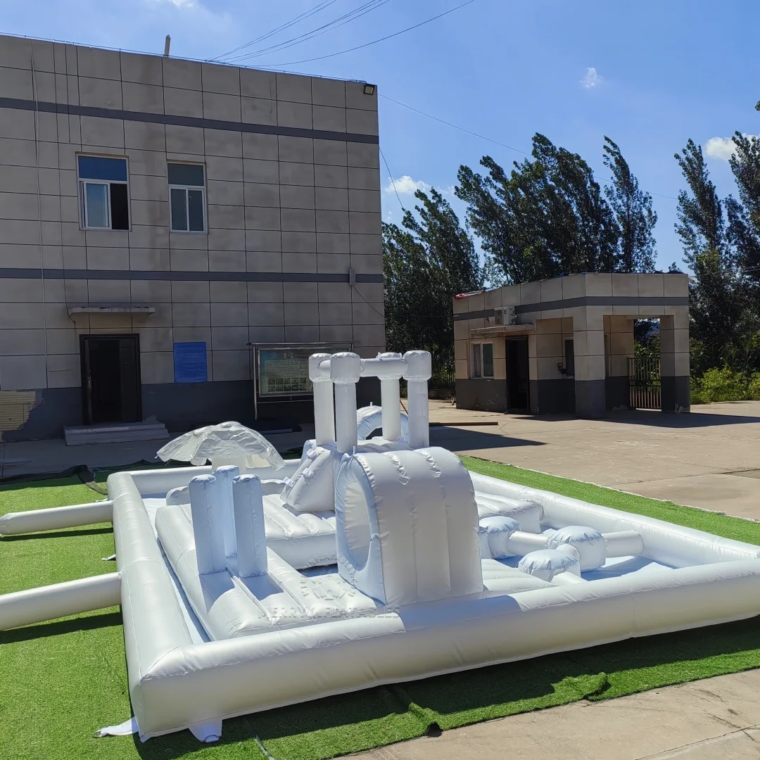 Water Obstacle Splash Pad Toddler Kids Water Pool slide Backyards Summer PVC Splash Pool playground piscina infantil