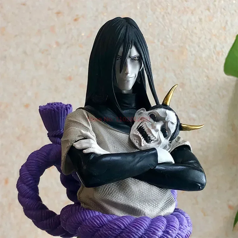 32cm Naruto Figurine De Collection Orochimaru Eternal Figure Black Hole Three Ninjas Statue Shippuden Model Pvc Collection Toys