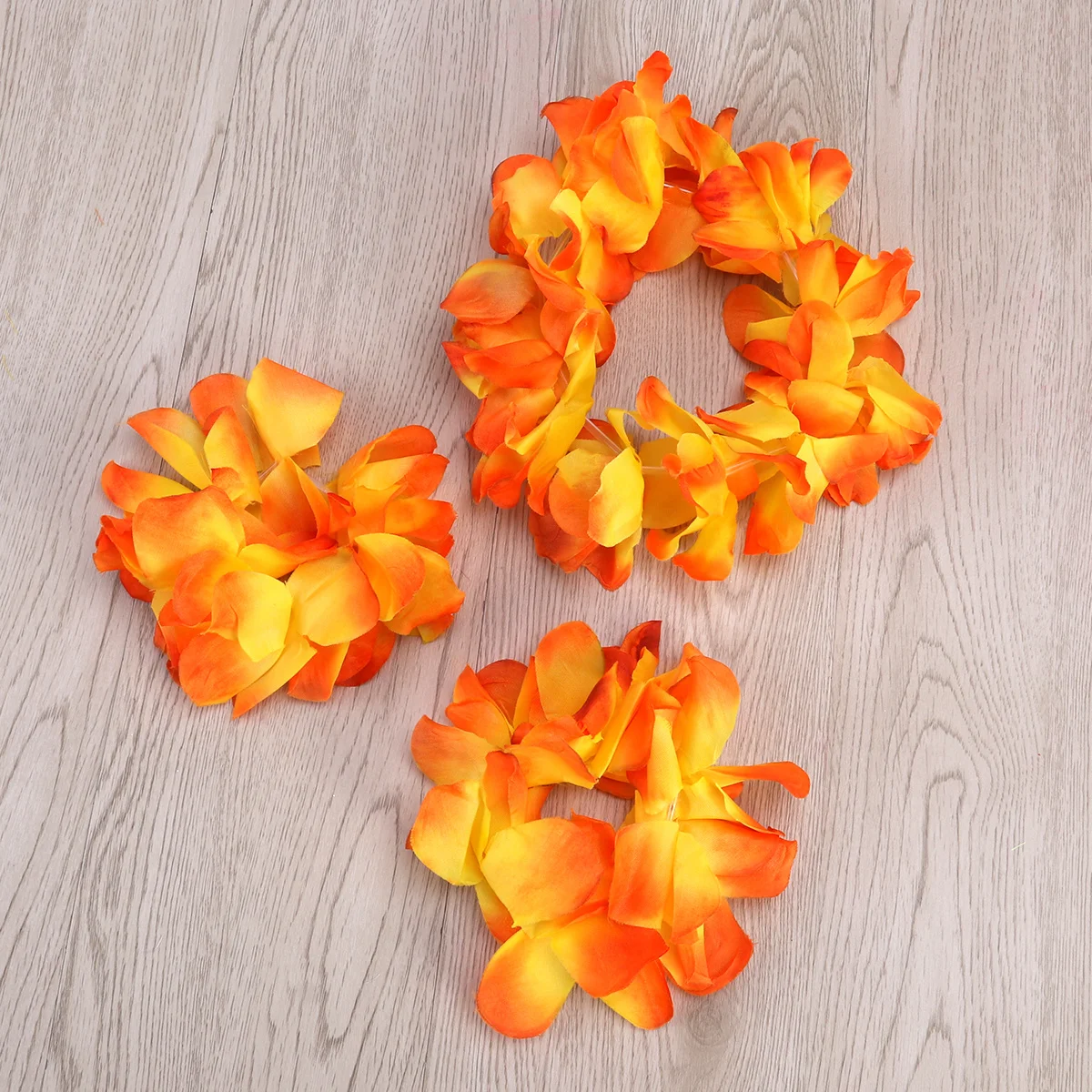 

4pcs Flower Crown Set Simulated Silk Ruffled Floral Wreath Headband Garland For Women Girls Luau Party Beach Wedding Travel