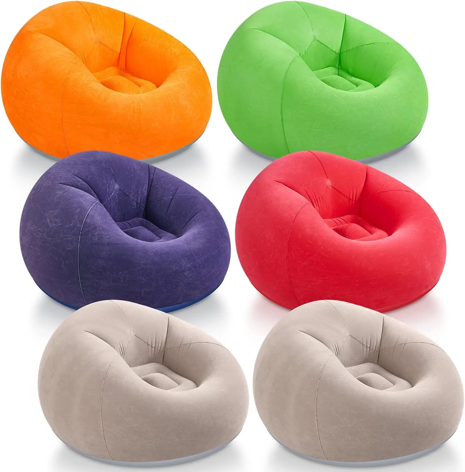 

Inflatable Sofa Set, Inflatable Lazy Boy Couch, Foot Pump Included, PVC ，Foldable Outdoor Leisure Seat, Party Decoration