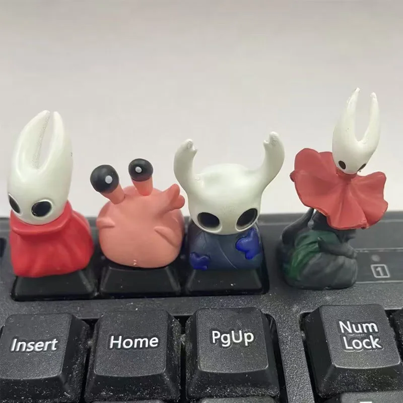 4pcs Anime Keycap Hollow Knight Silksong Custom Creative ESC Decoration Mechanical Gaming Keyboard Personalized Peripherals Gift