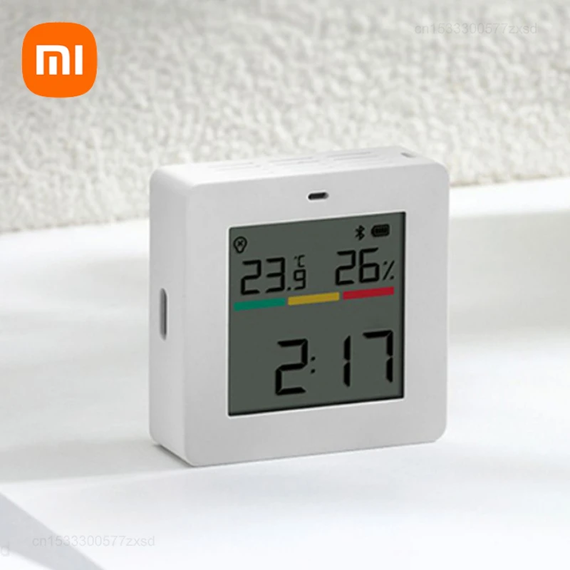 Xiaomi Miaomiaoce 공기질 감지기, CO2 온도 습도 시간, 스마트 앱 제어, 수직형 센서, 4 가지 효과 1 개 