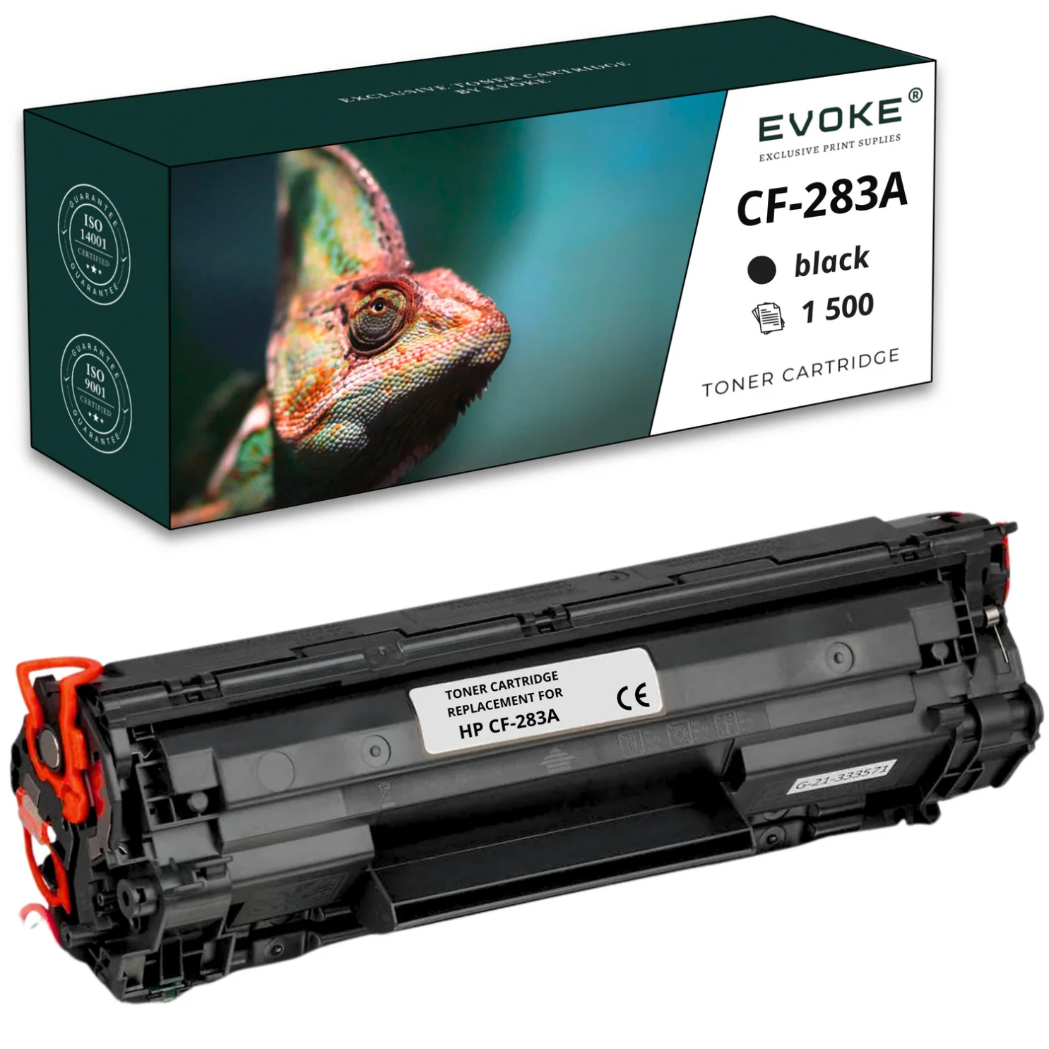 Toner Voor Hp Cf283a Printer Zwart | 1500 Pagina 'S | CF-283A/83a