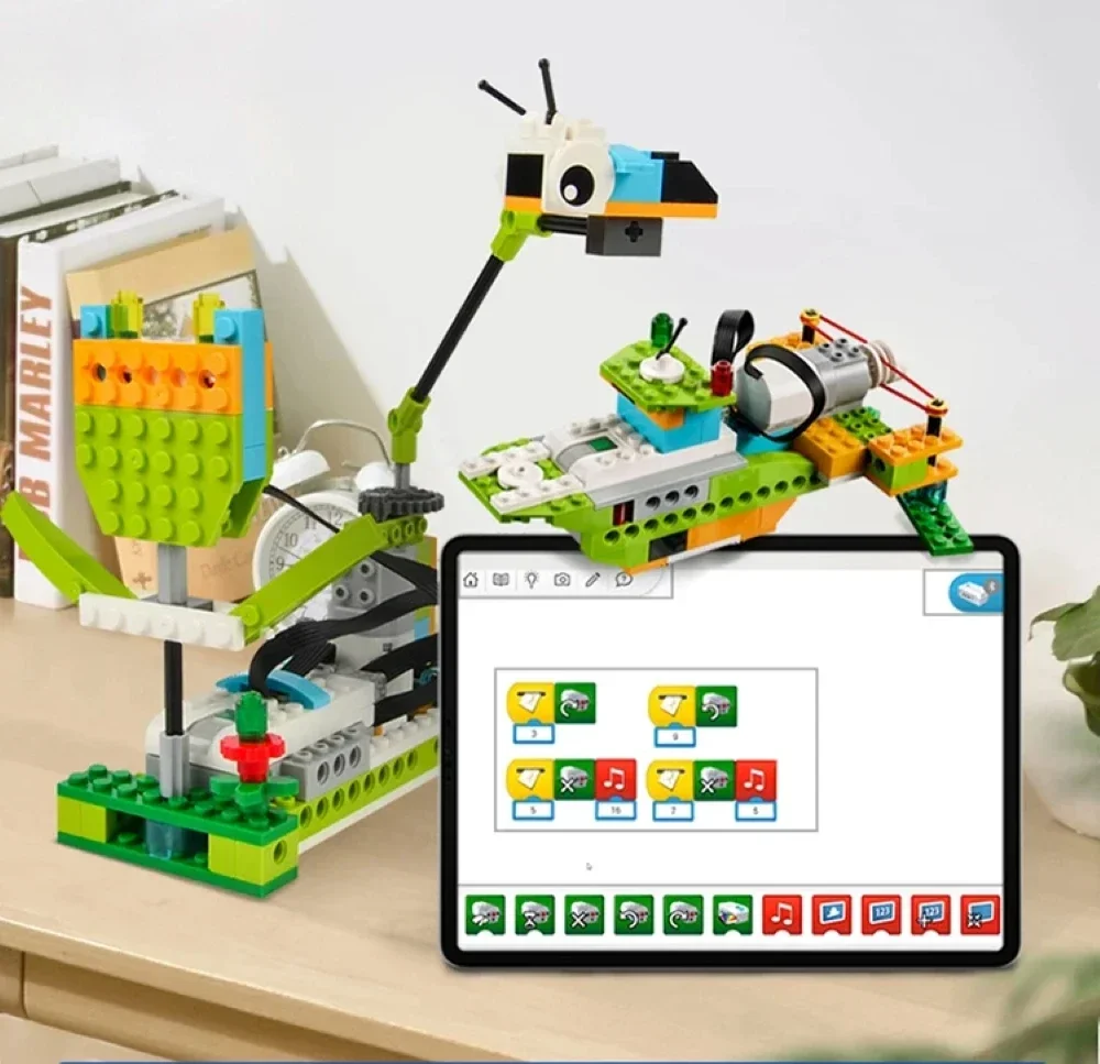 WeDo 2.0 Core Set Robot de programmation 45300 blocs de construction électroniques bricolage jouets éducatifs de haute technologie mallette de rangement cadeau pour enfants