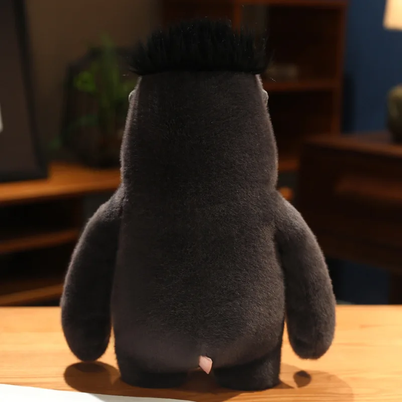 Nouveau jouet en peluche gorille réaliste grand Animal en peluche mignon singe noir poupée créative singe peluche grande taille cadeau pour les enfants