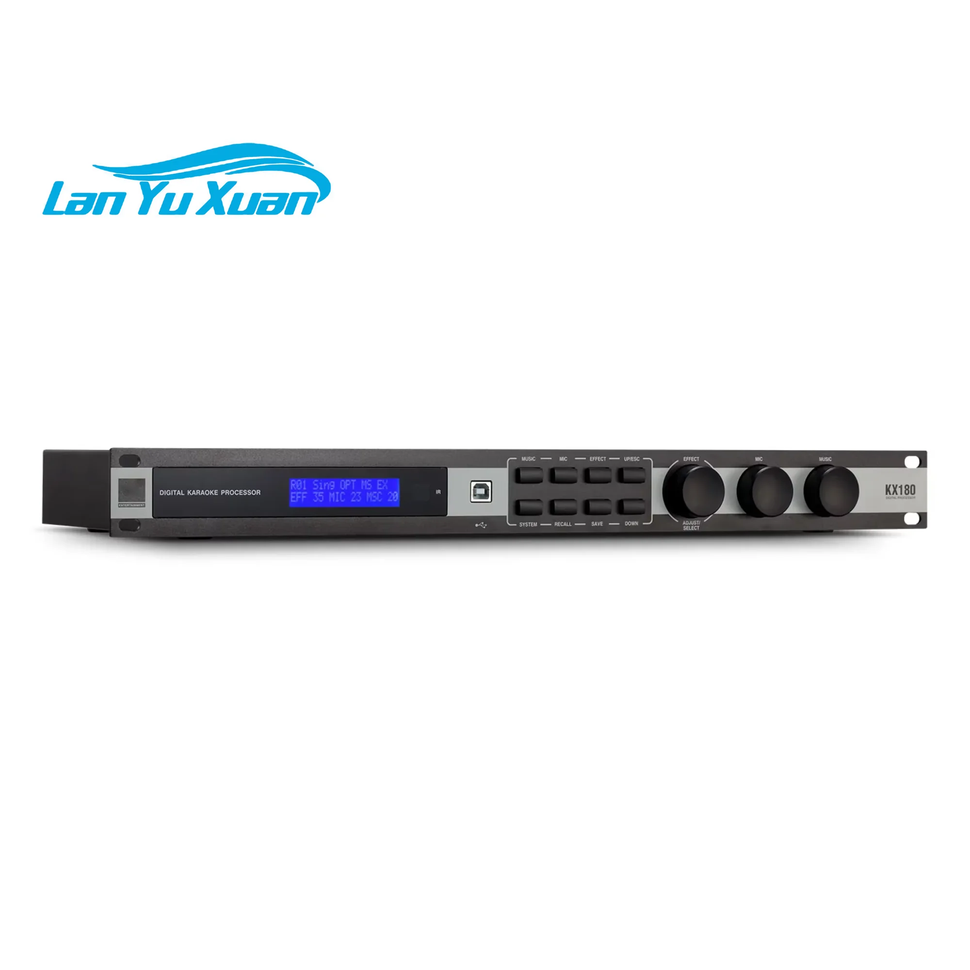 

Digital Effects Processor KX180 Digital Professional Karaoke Sound Processor Microphone Sound Controller System