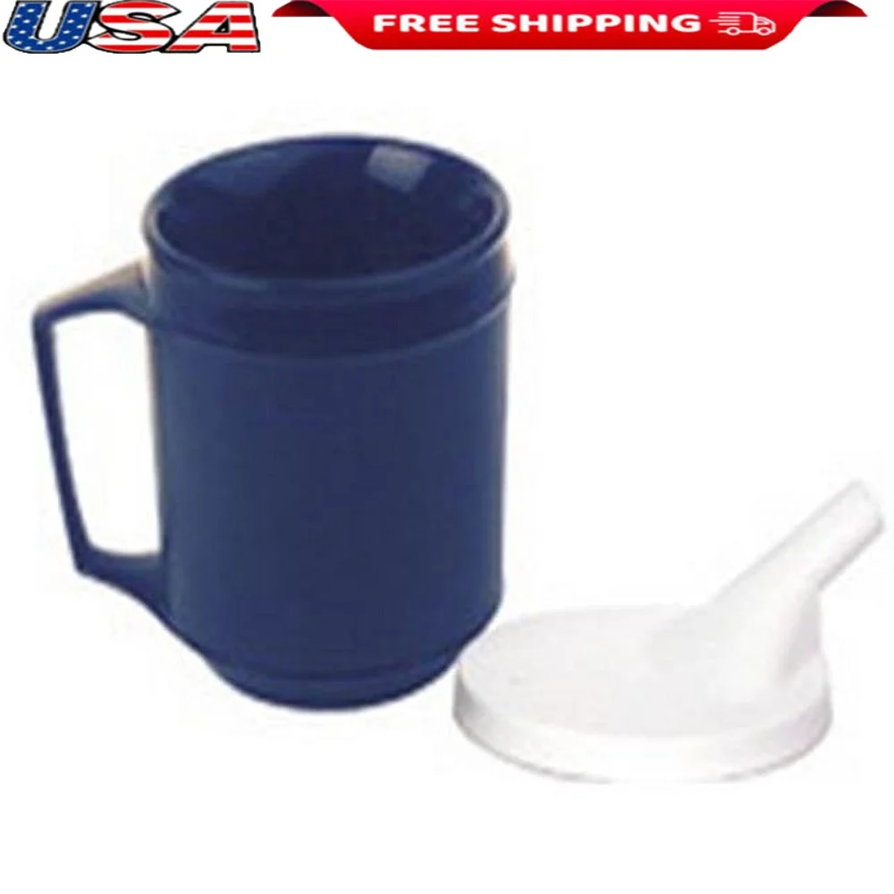 

8oz Insulated Weighted Cup with Tube Lid Perfect Warm Cold Drinks Travel Friendly Durable Not Dishwasher Safe