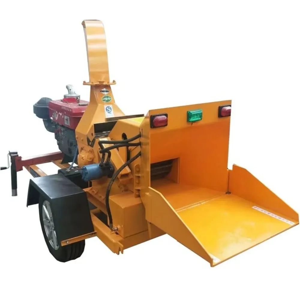 Hot Sale YB-6130 Garden Tree Shredder Electric Wood Chipper 22kw 1-2 T/h Capacity Multifunctional