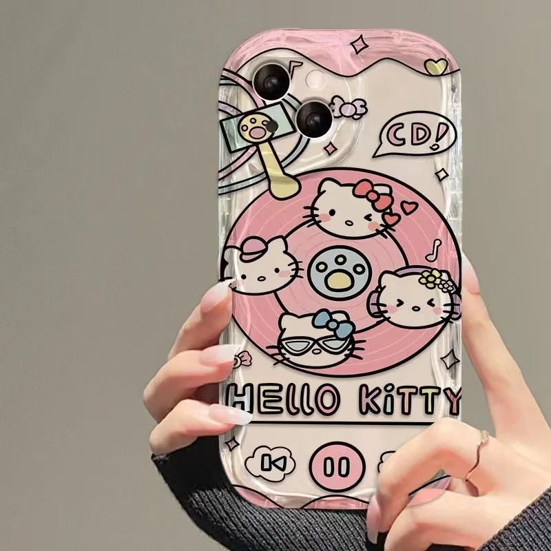 Hello Kitty Tpu Case For Poco M6 F5 Pro M4 M3 M5S F3 F4 X3 X4 GT Redmi 10 9 12C 13C K50 Note 8 Xiaomi Mi 12 13 Lite 12T 13T Pro