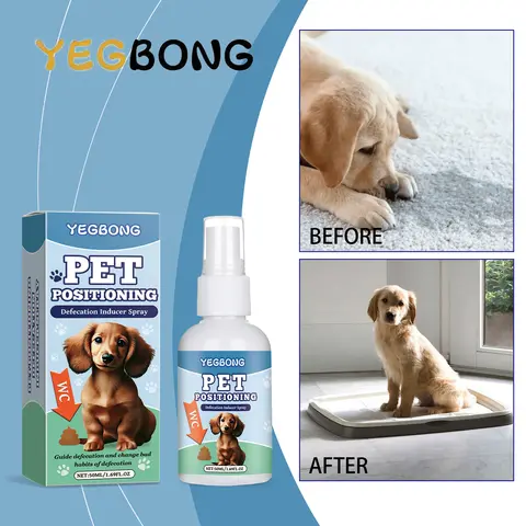 YEGBONG 50ml 애완 동물 배변 훈련 스프레이, 부드러운 유인 향기 포함 개와 고양이를 위한 저자극성 무자극 포뮬러