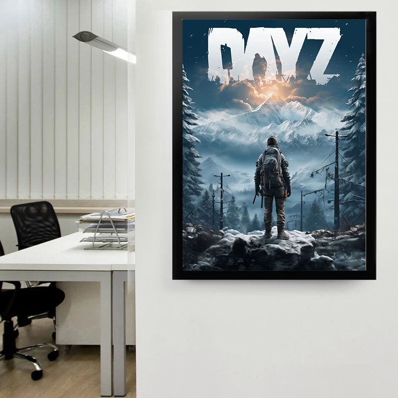 Dayz Gaming Poster Weapon in Dayz Artwork Poster Canvas Painting for Gaming Room Internet Bar Wall Art Decor Dayz Gaming Gift