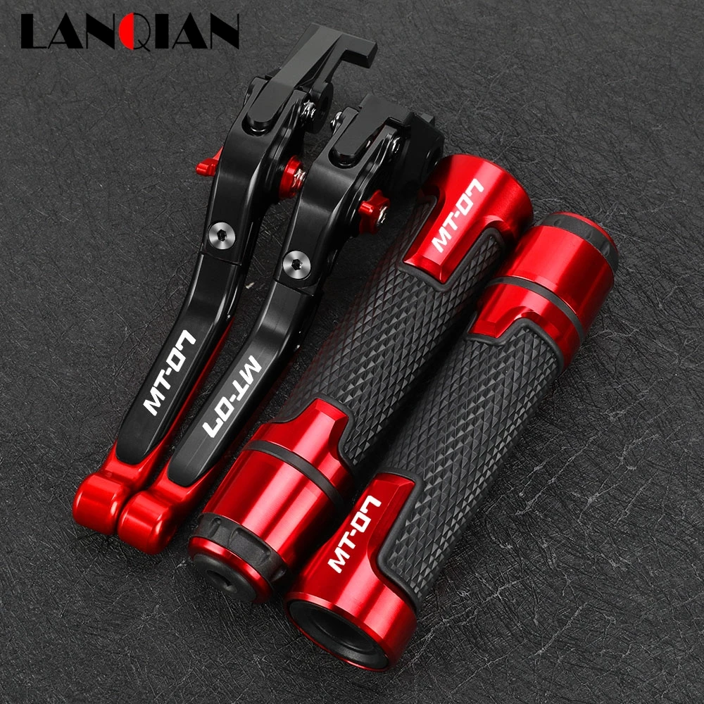 

FOR YAMAHA MT07 FZ-07 2014-2023 2022 Motorcycle Folding Extendable Adjustable Brake Clutch Levers Handlebar Hand Grips Ends