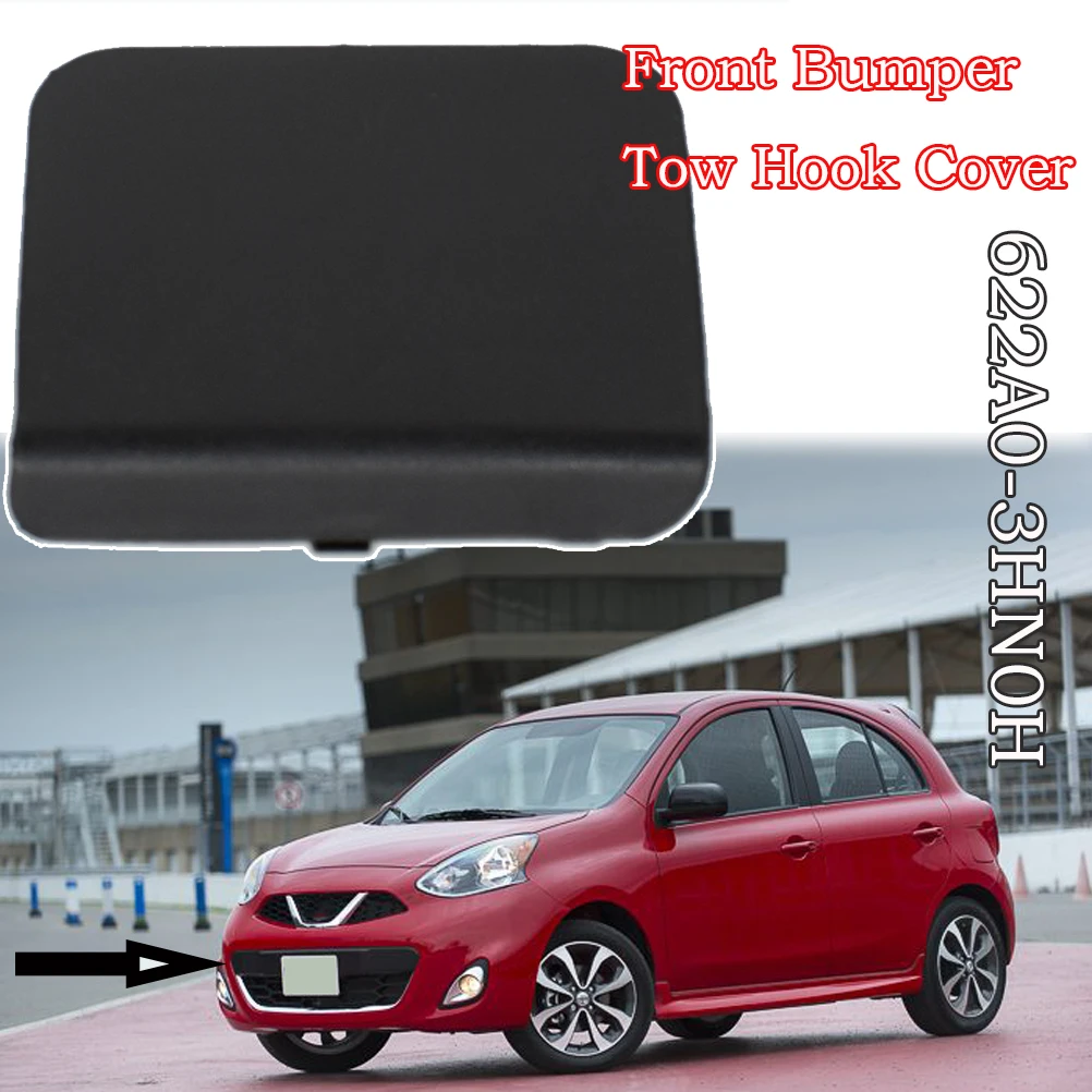 Amortecedor dianteiro reboque gancho olho capa para nissan micra k14 2014 2015 2016 peça de substituição automotiva sob a grade