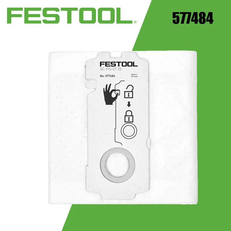 

FESTOOL 577484 SELFCLEAN Filter Bag SC-FIS-CT 25/5 Dustproof Durable Power Tool Accessories