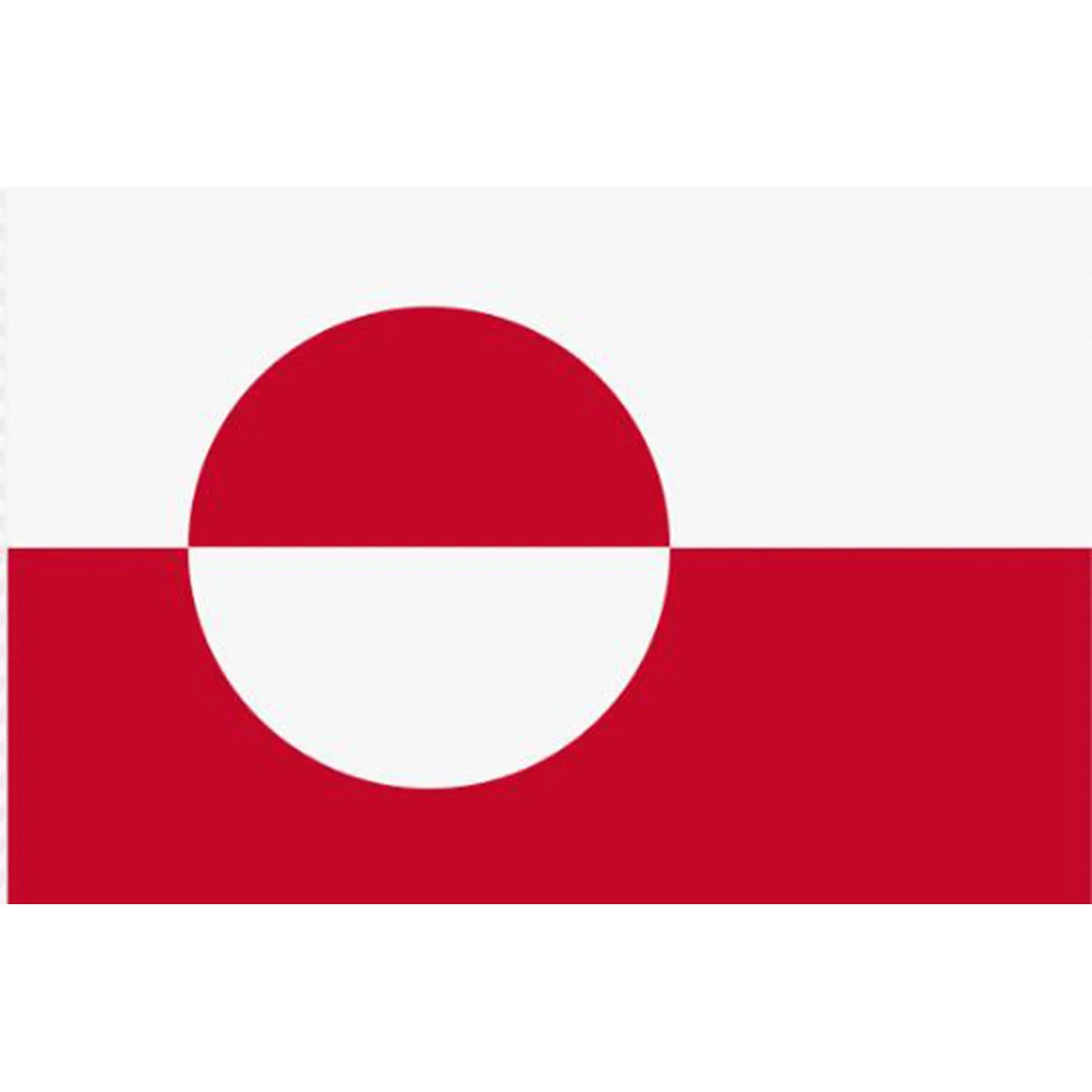 Flag of Greenland BANNER For 3'X5' OR 2X3FT CUSTOM ART HISTORY HOME DECORATION Flag
