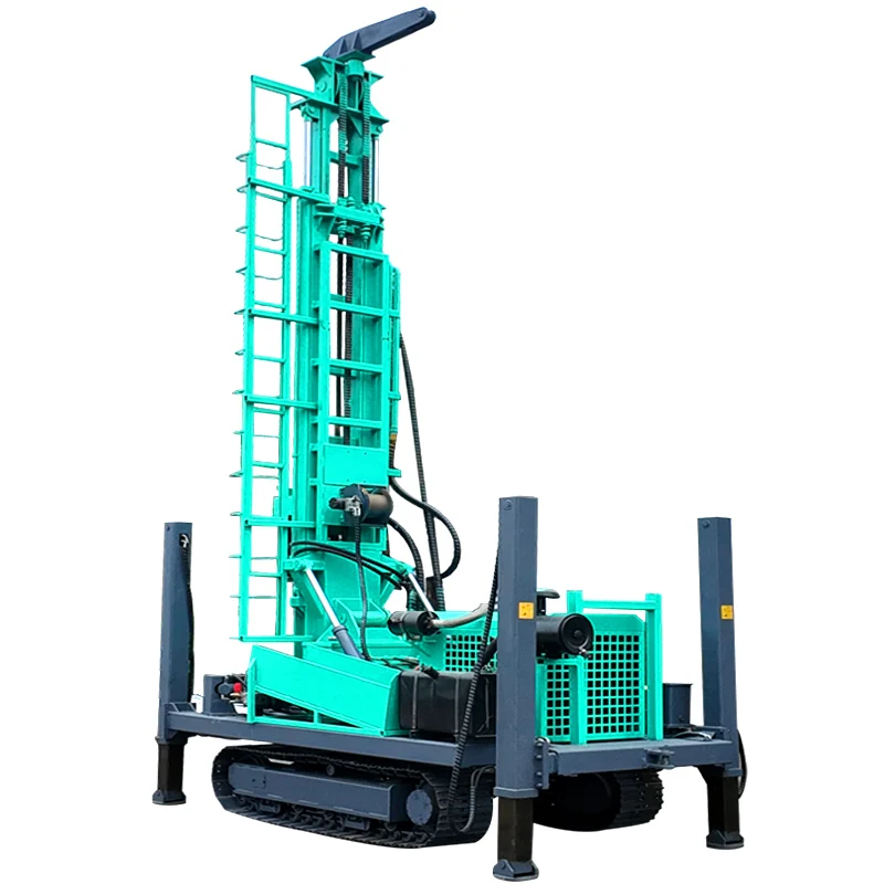 

Customized Hydraulic Drilling Rig Crawler Mounted Mobile Water Well Drilling Machine 350m Pneumatic Borehole Drilling Rig