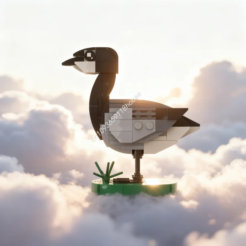 

146 шт. MOC Creator Barnacle Goose, модель строительных блоков, строительные игрушки, сборка рождественских подарков, креативная идея «сделай сам», образование