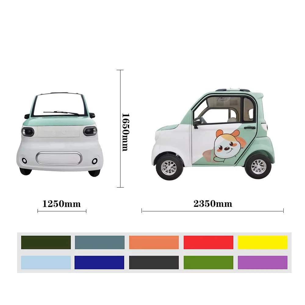 Rs 2026 4-seat 4-wheel electric mini-car adult new energy vehicle closed body 60v type without driver's license