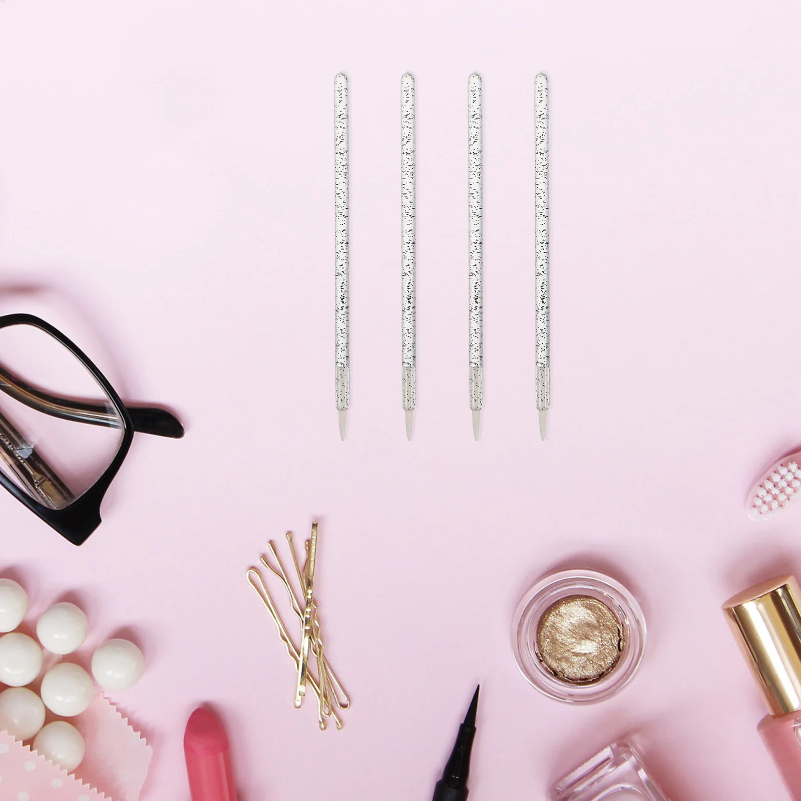 Einweg-Eyeliner Schatten-Detail-Mascara Lippenkonturierung Schwarzer Kunststoff-Applikator Feine Weiche Spitzen Präzisionsanwendung