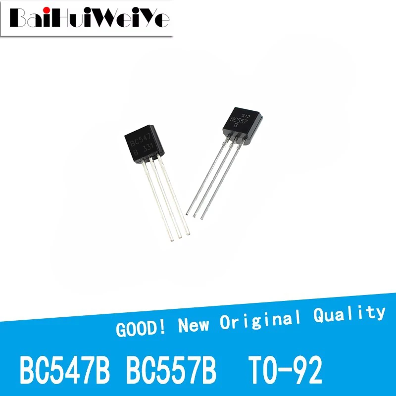 100PCS/LOT BC547B BC557B  BC547+BC557 50pair Each 50Pcs Transistor TO-92 New IC Chipset