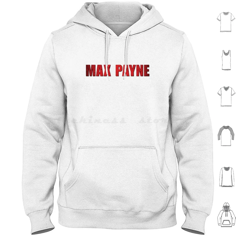 Max Payne Sudaderas con capucha Manga larga Max Payne Película Logo