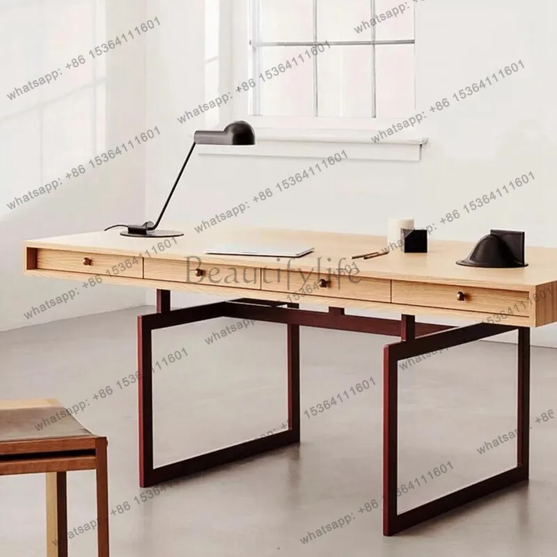 LD Italian medieval desk writing desk modern simple Nordic desk