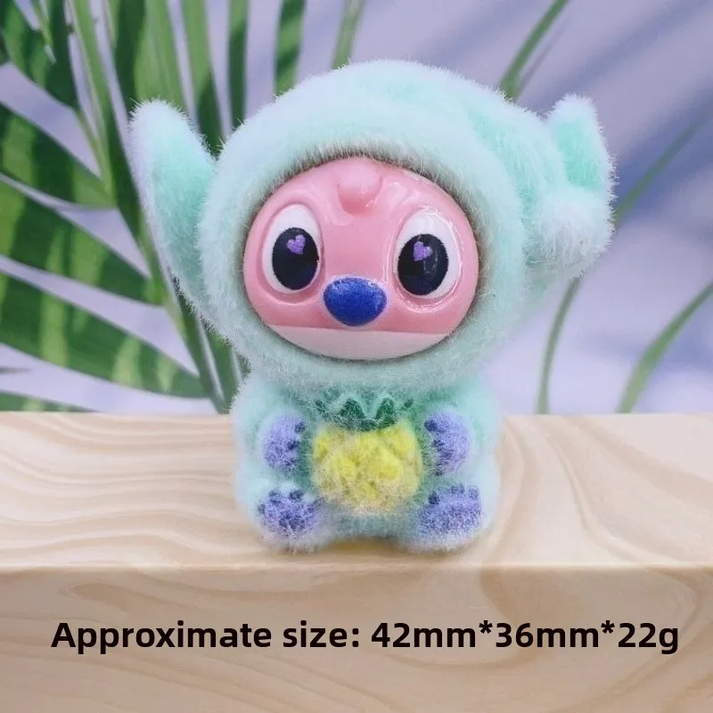 2025 New Disney Stitch Eat something before Sleep Series Blind Box Pendant Cute Doll Mystery Box Toy flocking Doll Holiday Gift