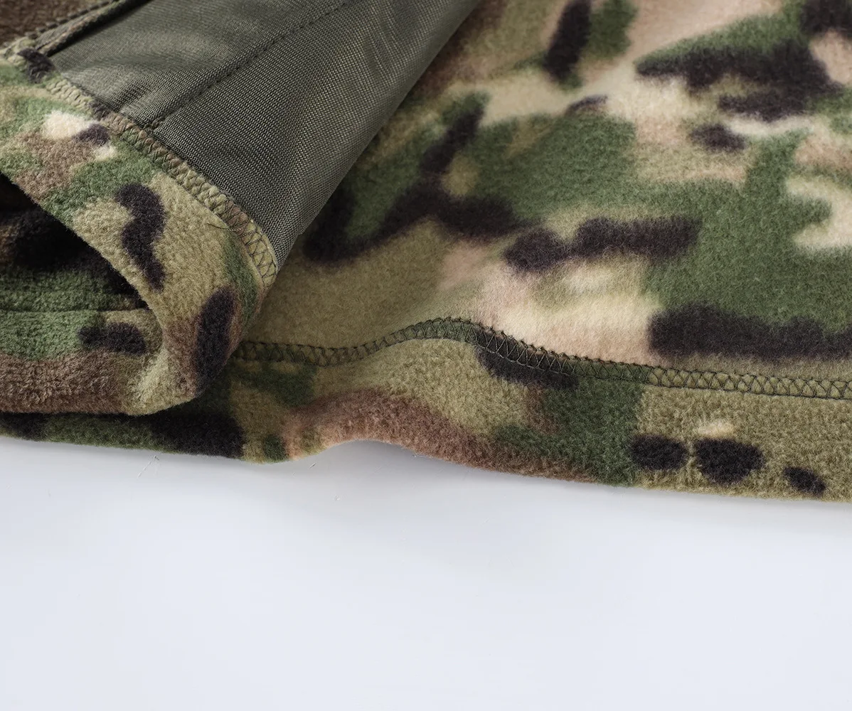 Outdoor Camouflage Fleece Jacket Double-Sided Shake Fleece Cardigan Tactical Jacket Warm Mountaineering Suit 124 S7efcfad69aa24f11a4d490bee268db339