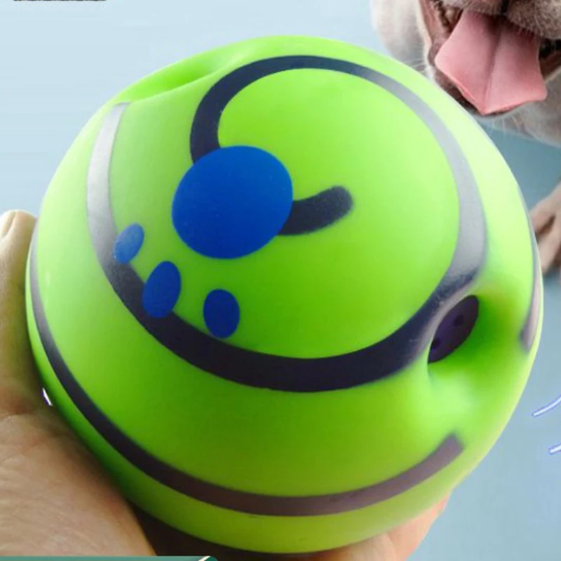 1pcs Swinging and Laughing Interactive Dog Toy Ball Pet Dog Self Hi Voice Dog Ball Pet Grinding Teeth Rolling Voice Toy Ball