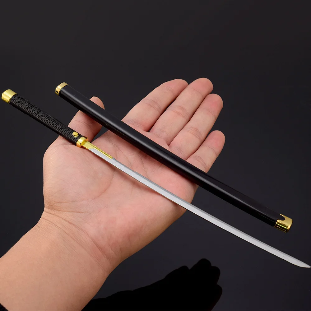 26cm 사이버펑크 코스프레 검 금속 카타나 모델 게임 주변기기 헤드헌터 유니콘 클로우 그라인딩 사무라이 무기 언컷 장난감 소년용