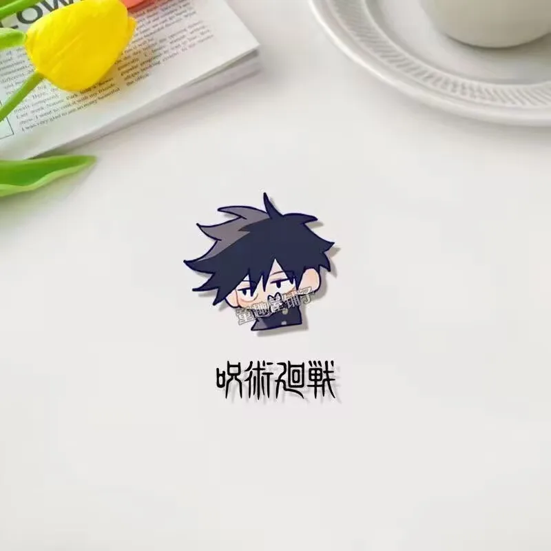 Jujutsu Kaisen, 브로치, Tiger Staff, Hisahito, Satoru Gojo, Nuo Bijo 배지, 학생 애니메이션 관련 책가방 펜던트