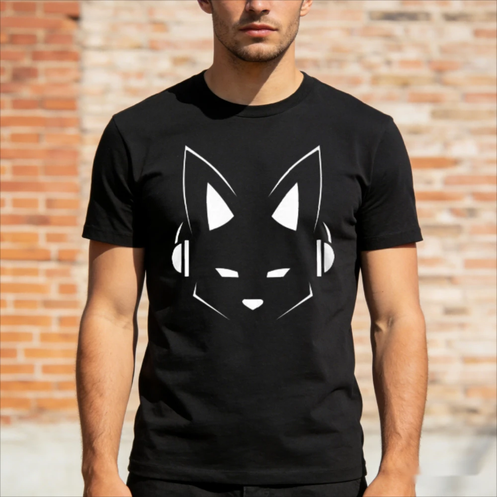 T-shirt Furry EDM au design simple, imprimé renard, pour les fans de Furry, cadeau pour les fans de Furry, haut décontracté unisexe pour homme pour la vie quotidienne