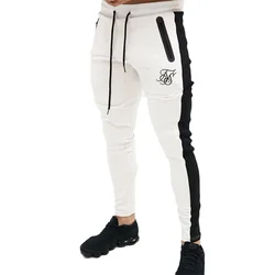 Sik Zijden Herenbroek Fitness Skinny Broek Lente Elastische Bodybuilding Broek Trainingsbroek Joggingbroek Heren Joggingbroek