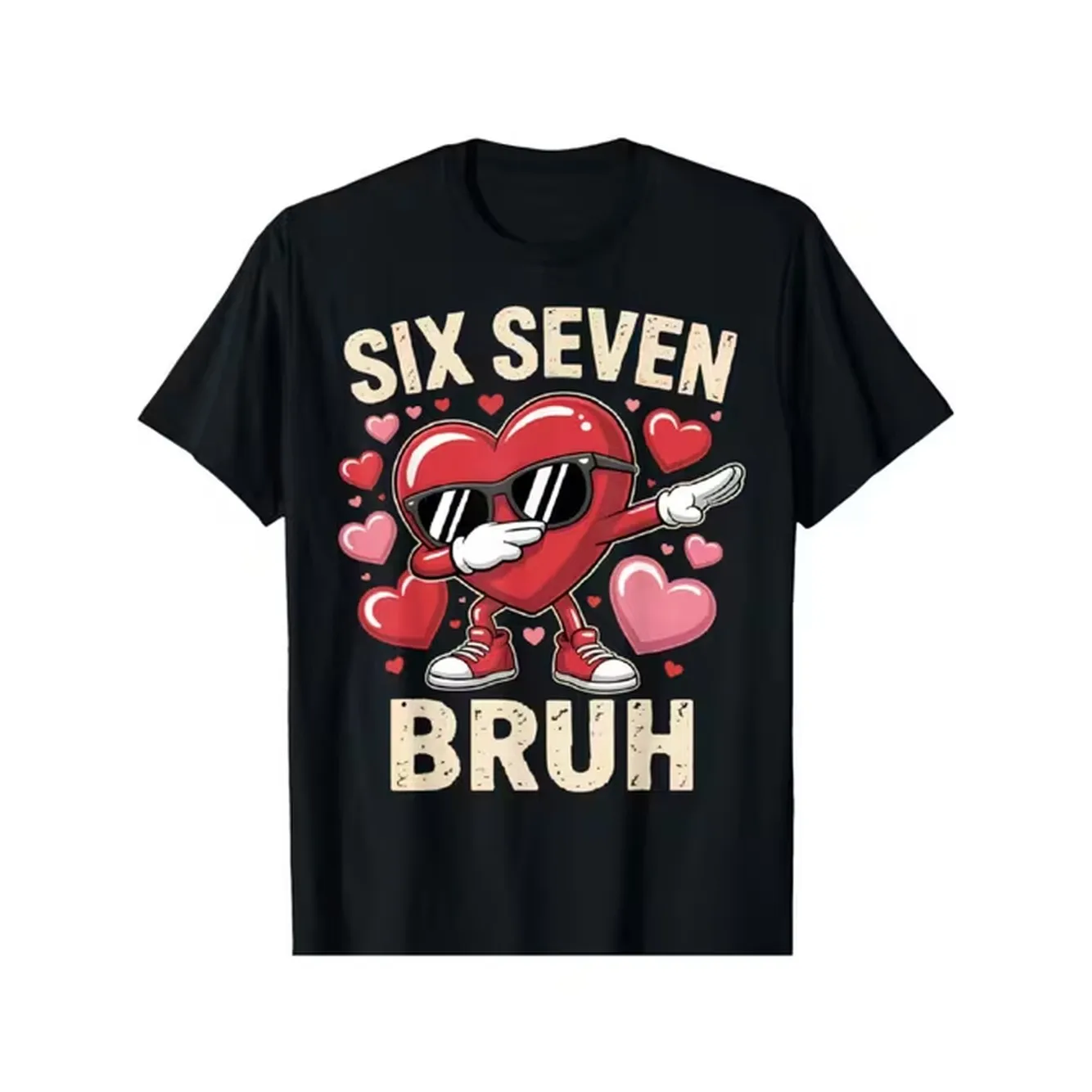 item picture fun dabbing heart 67 meme valentines day t shirt for boys printed summer casual short sleeve t shirt round neck gift birthday party gift valentines day gift
