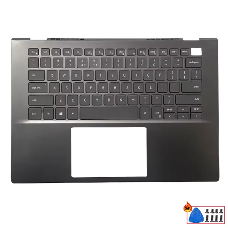 New Original For Vostro 14 5401 5402 5405 Laptop With US Keyboard Palmrest Upper Top Cover Computer Replace Accessories Casing