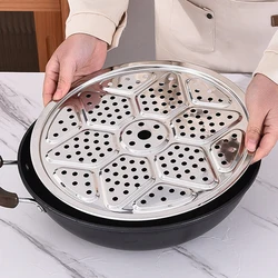 Steamer Rack Steaming Tray 304 Stainless Steel Rack Steam Shelf Buns Corn Egg Steamed Tool Kitchen Gadgets Durable Without Stand