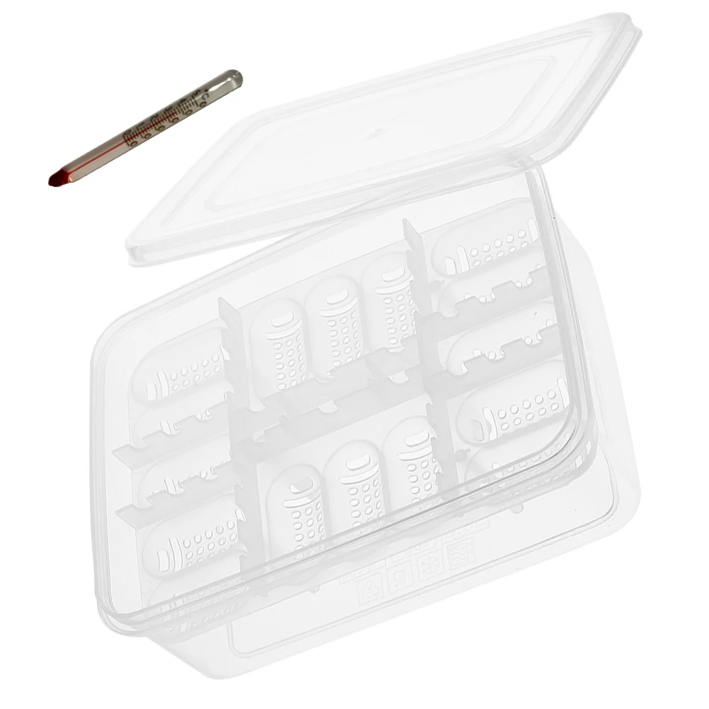 

16-Grids Reptile Egg Incubator Box Lightweight Plastic Hatching Case For Frogs Snakes Lizards Turtles Easy Clean Reusable