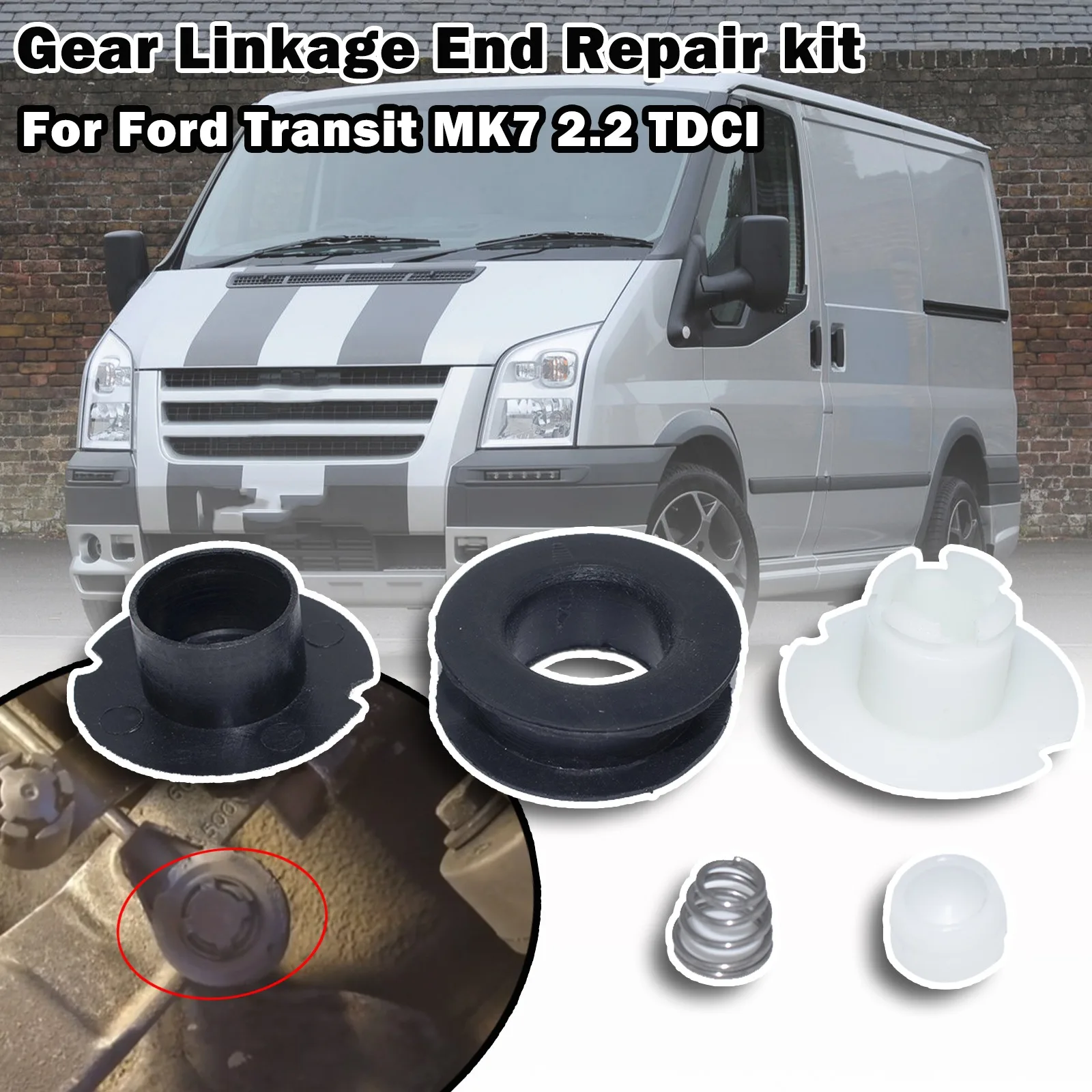 

5 Speed For Ford Transit MK7 2.2 TDCI Control Cable Linkage And Bushing Repair Kit Spare Parts Shifting Issue Fix 2006 - 2014