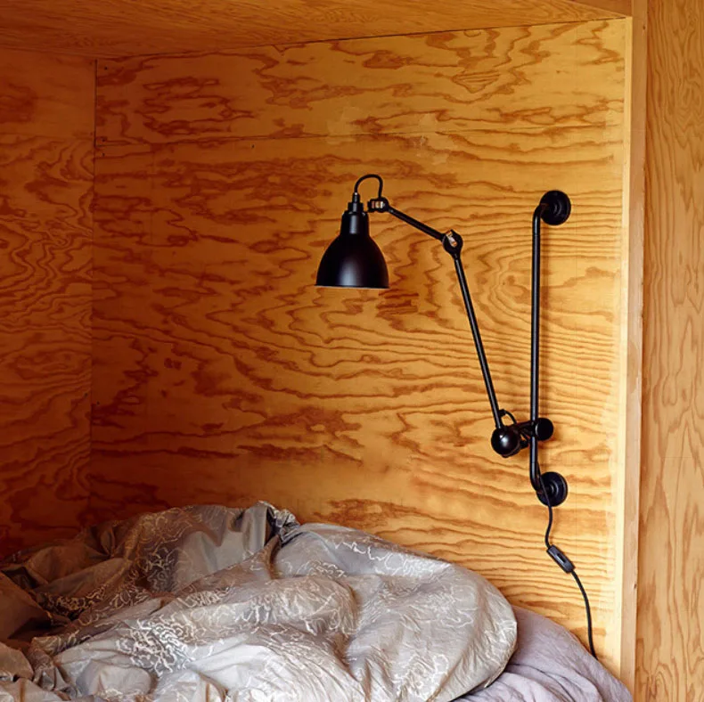American Home Wall Lamp E14 Bulb Plug Bedroom Reading