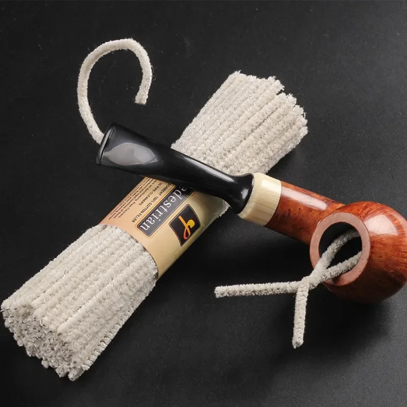 JUSES' S 50pcs/lot 15cm Smoking Pipe Cleaning Rods Tobacco Pipe White Cotton Cleaner Tool Accessories Wholesale Retail