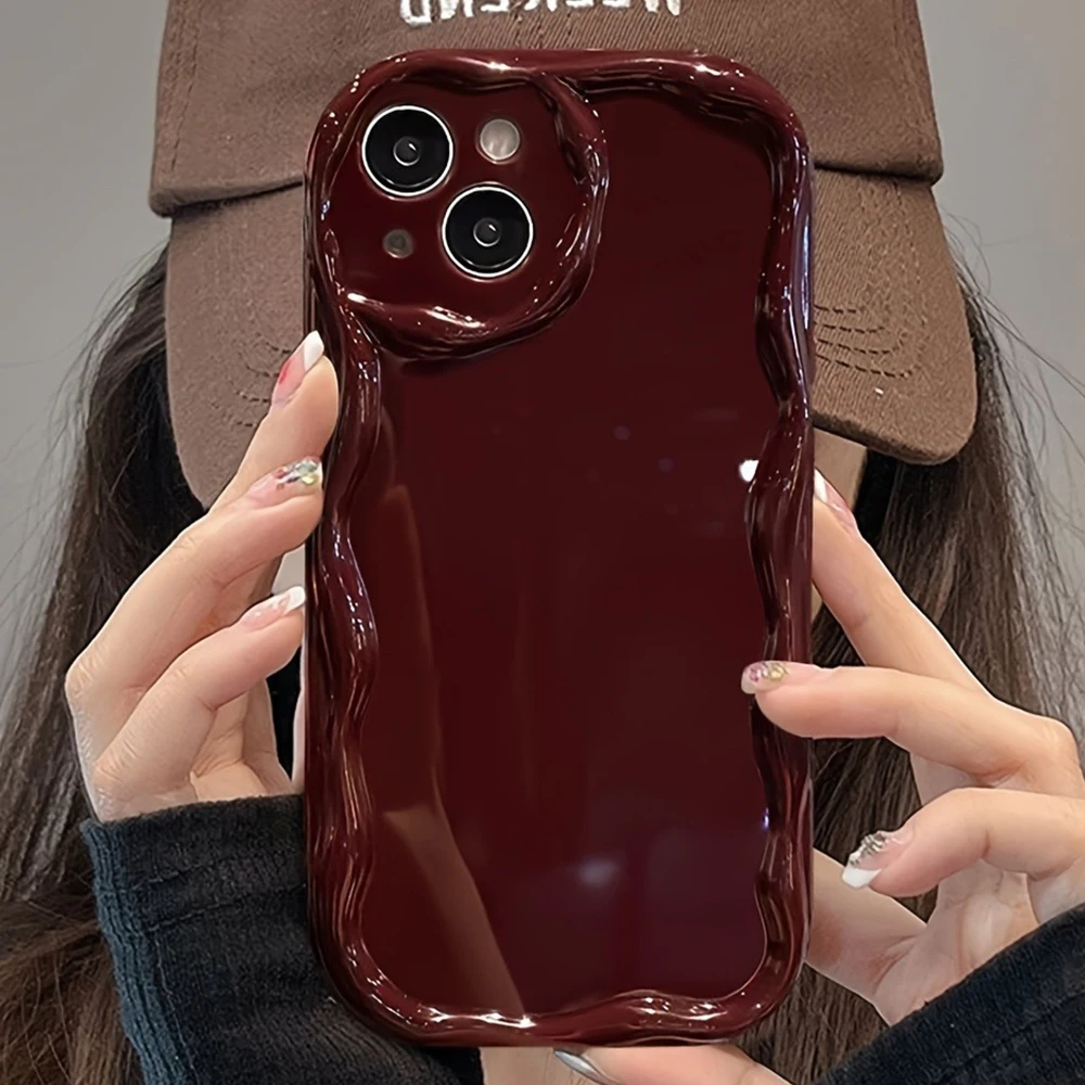Etui na telefon z falistymi krawędziami z TPU do iPhone 17 16 15 14 13 12 11 Pro Max Plus 16E 17E, odporne na…
